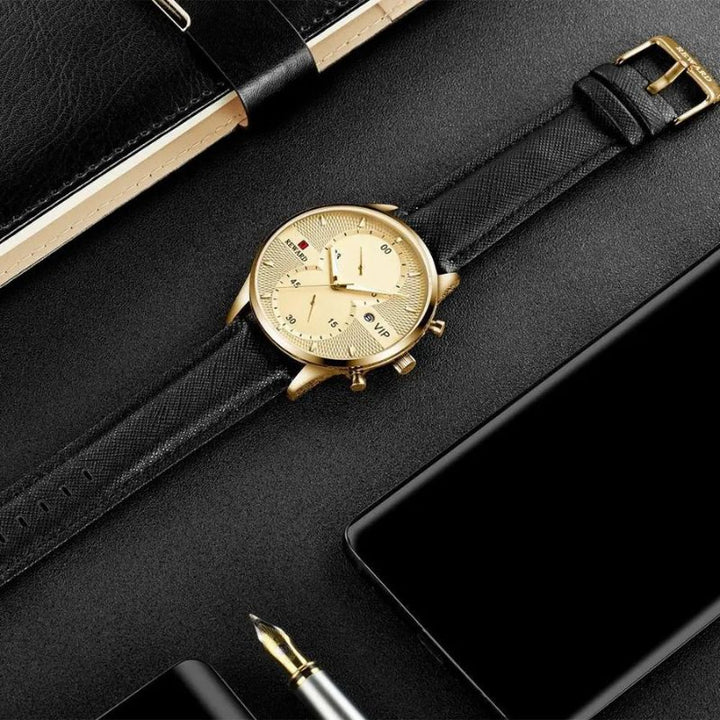 Luxury Chronograph Durable Quartz Watch