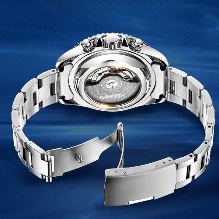 Stainless Automatic Tourbillon Wristwatch