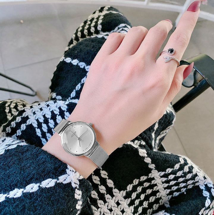 Ultra-Thin Mesh Quartz Watch