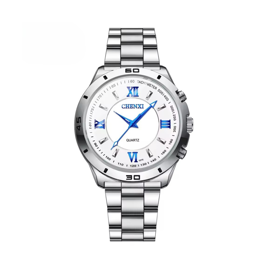 Refined Stainless Minimalist Couple Watch