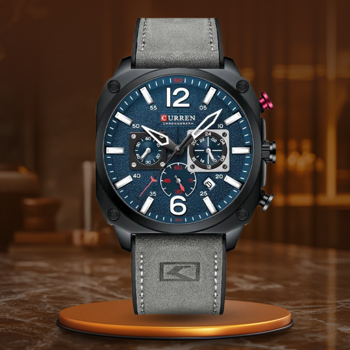 Business Leather Quartz Wrist Watch