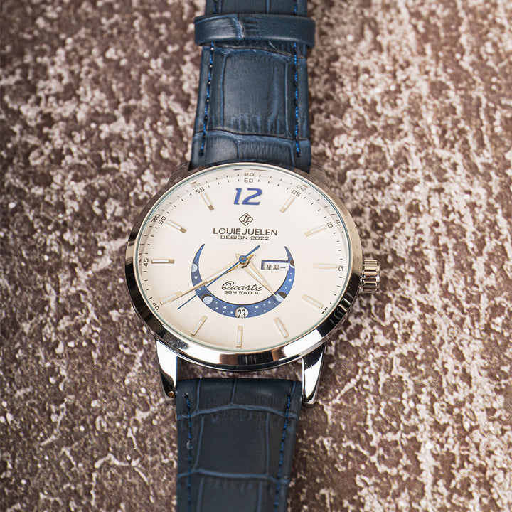Elegant Luminous Moonphase Watch