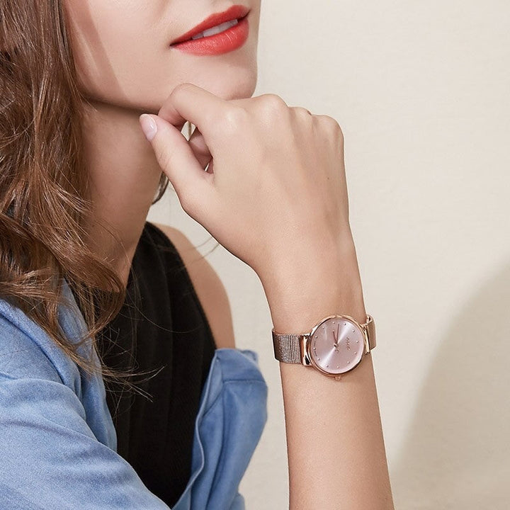 Ultra-Thin Mesh Quartz Watch