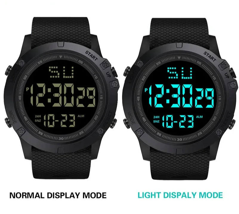 Rugged LED Digital Military Sports Watch