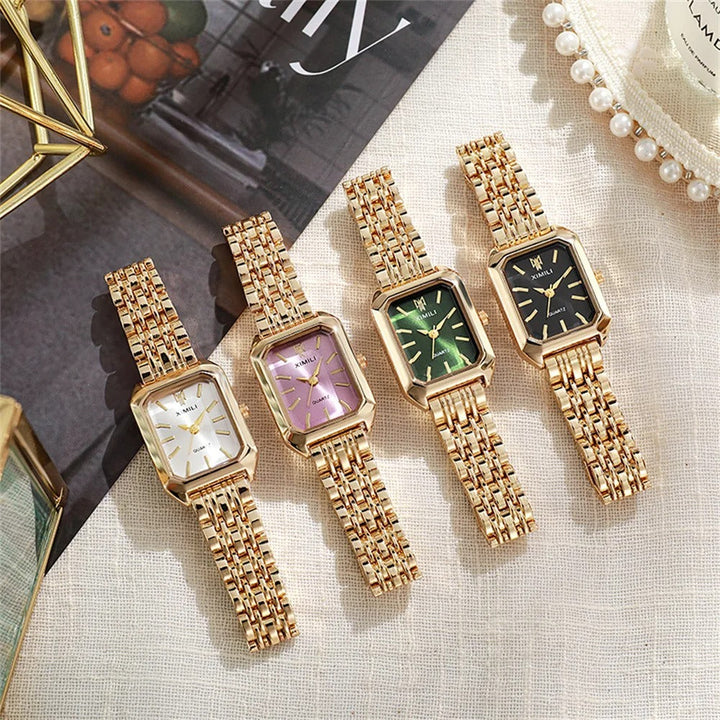 Classic Gold Square Quartz Watch