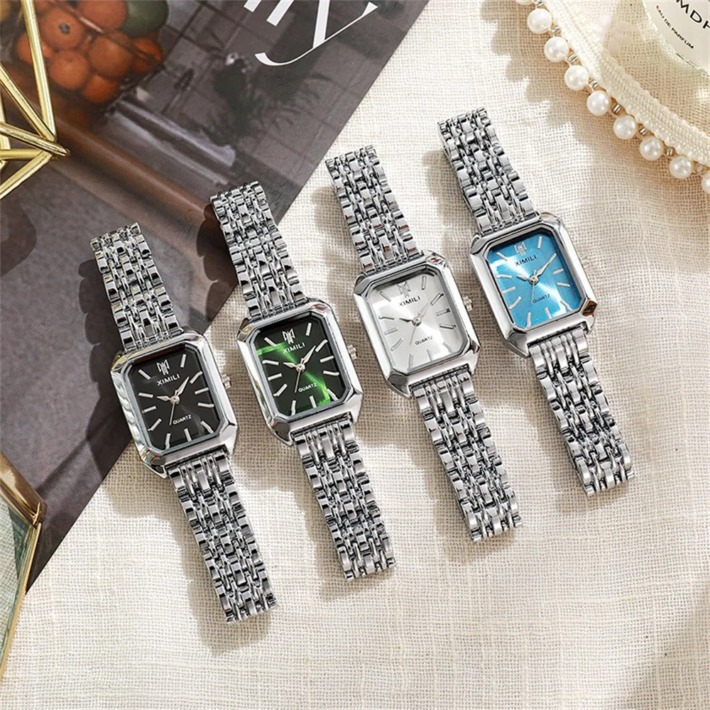 Classic Gold Square Quartz Watch